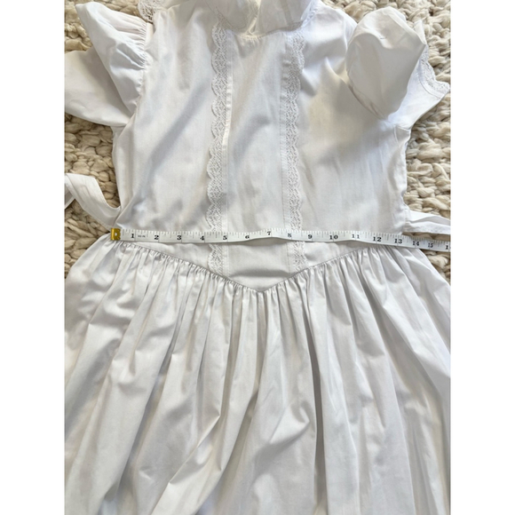 Girls The Designer Collection Dress Size Unknown White Lace Vintage - Picture 6 of 11